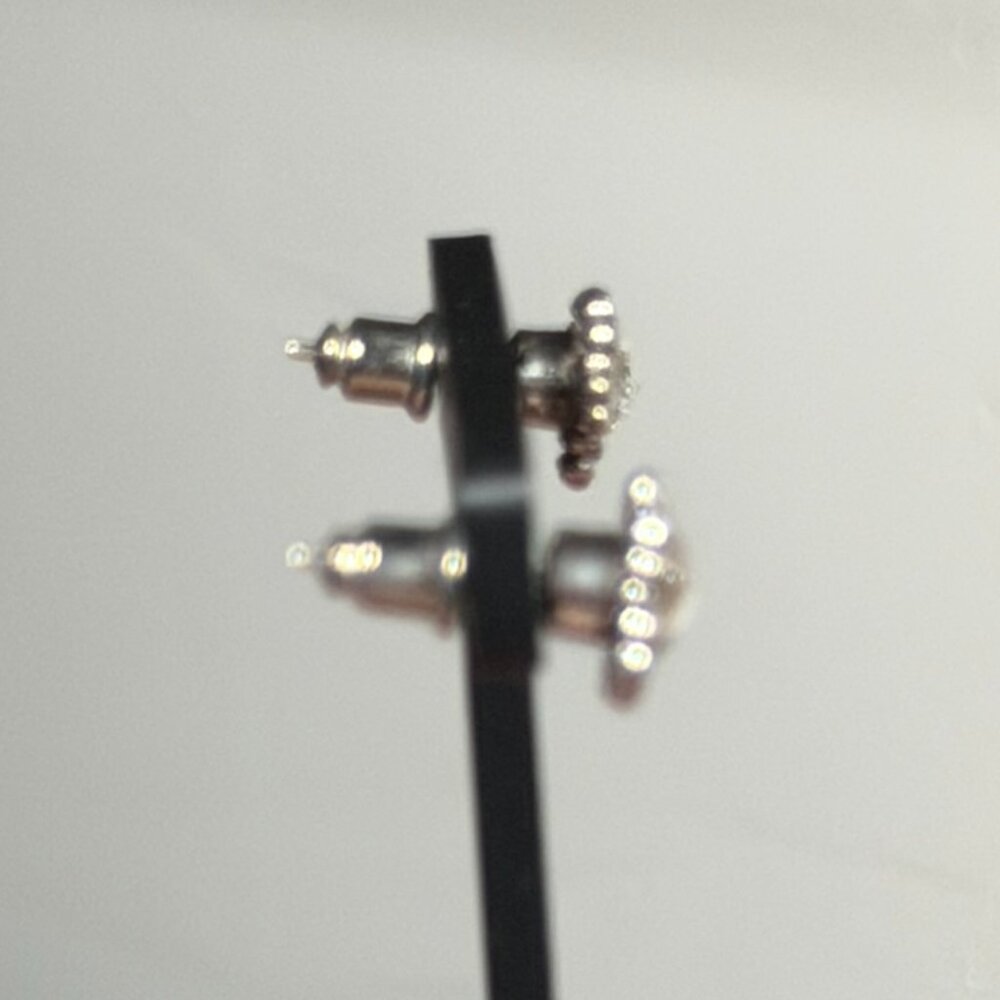 Brighton Star Crystal Stud Earrings — Silver Sparkle Celestial Charm - Picture 3 of 7